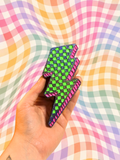 Checkered Lightning Bolt Freshie
