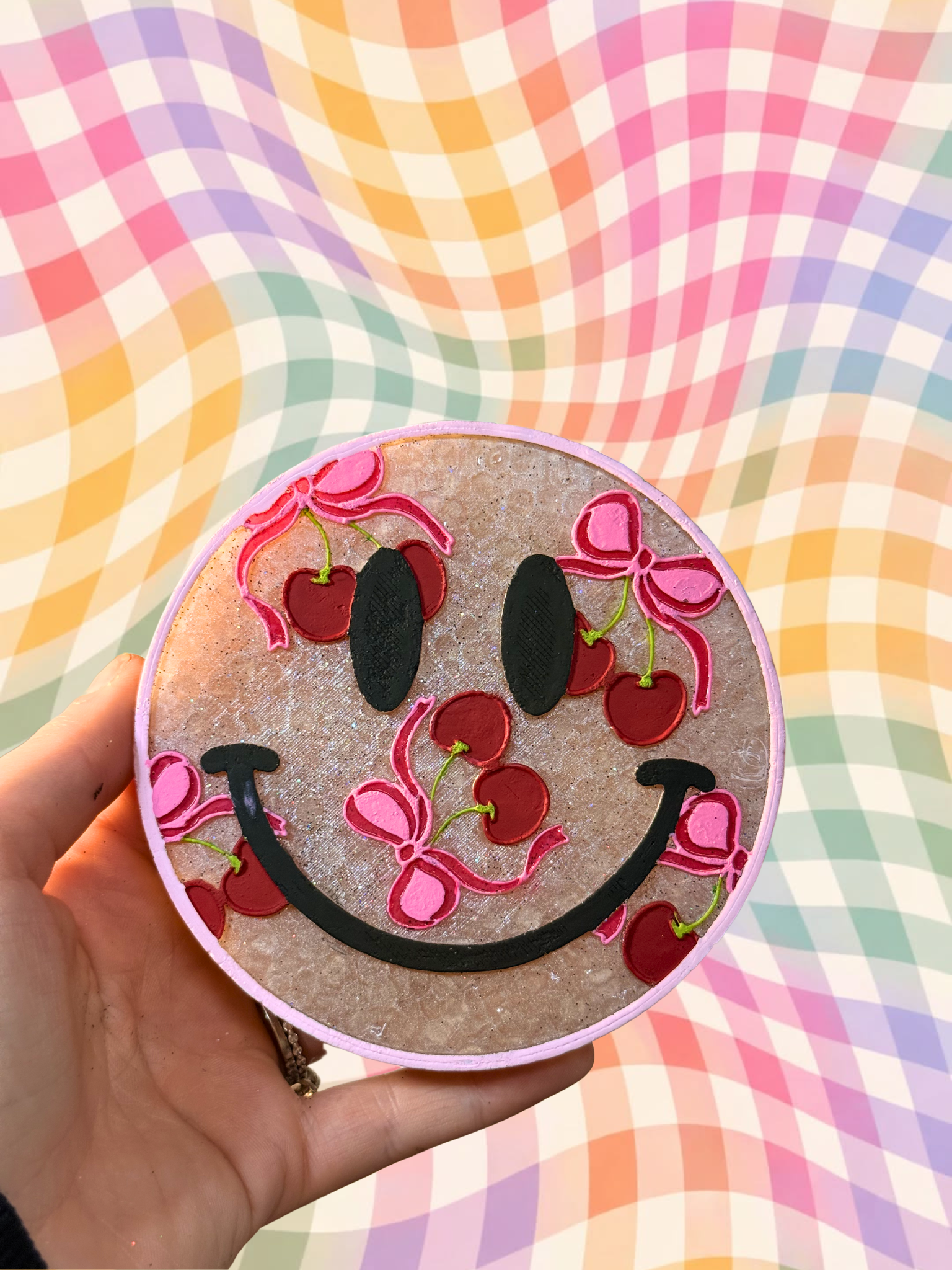 Cherry Smiley Face Freshie